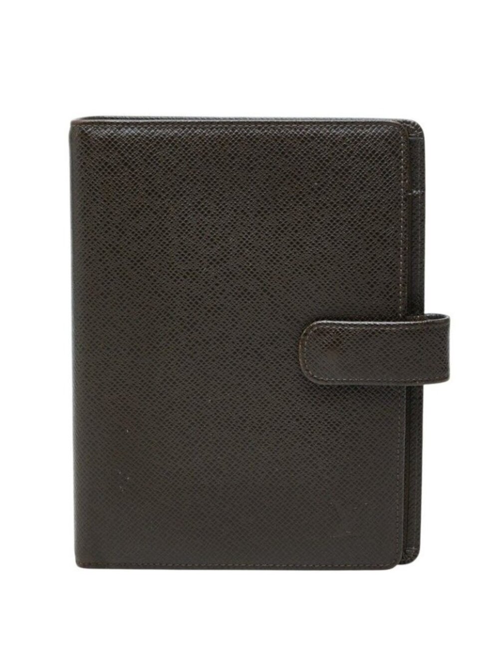 Louis Vuitton Taiga Agenda MM Cover Grizzly Brown Leather Ring